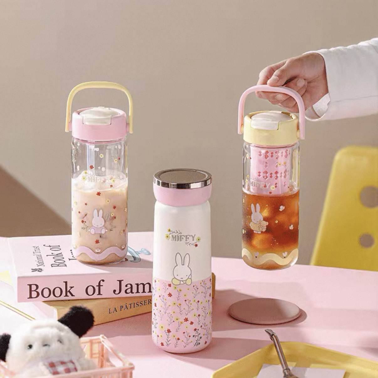 三件組‼️正版授權✨米菲兔 《花卉系列&海洋系列》  水杯禮盒組