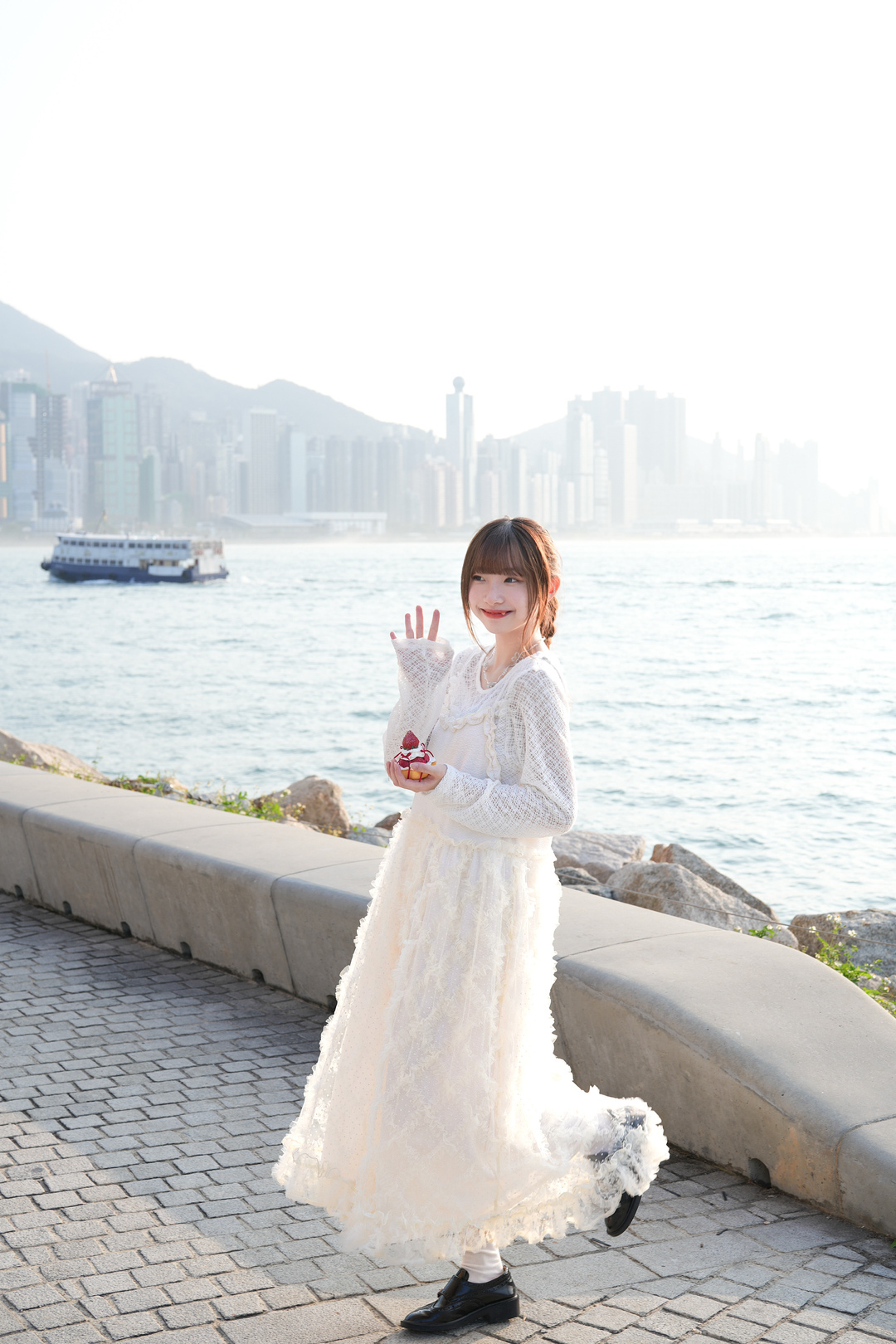 🦦 獨家色！〖改短版〗絕美點點菱格透紗OPS · 1色入