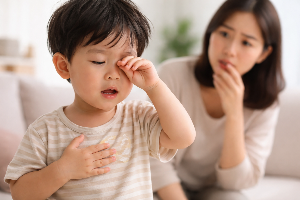 小朋友塗抹薄荷膏後觸碰眼口位置的誤食與刺激風險