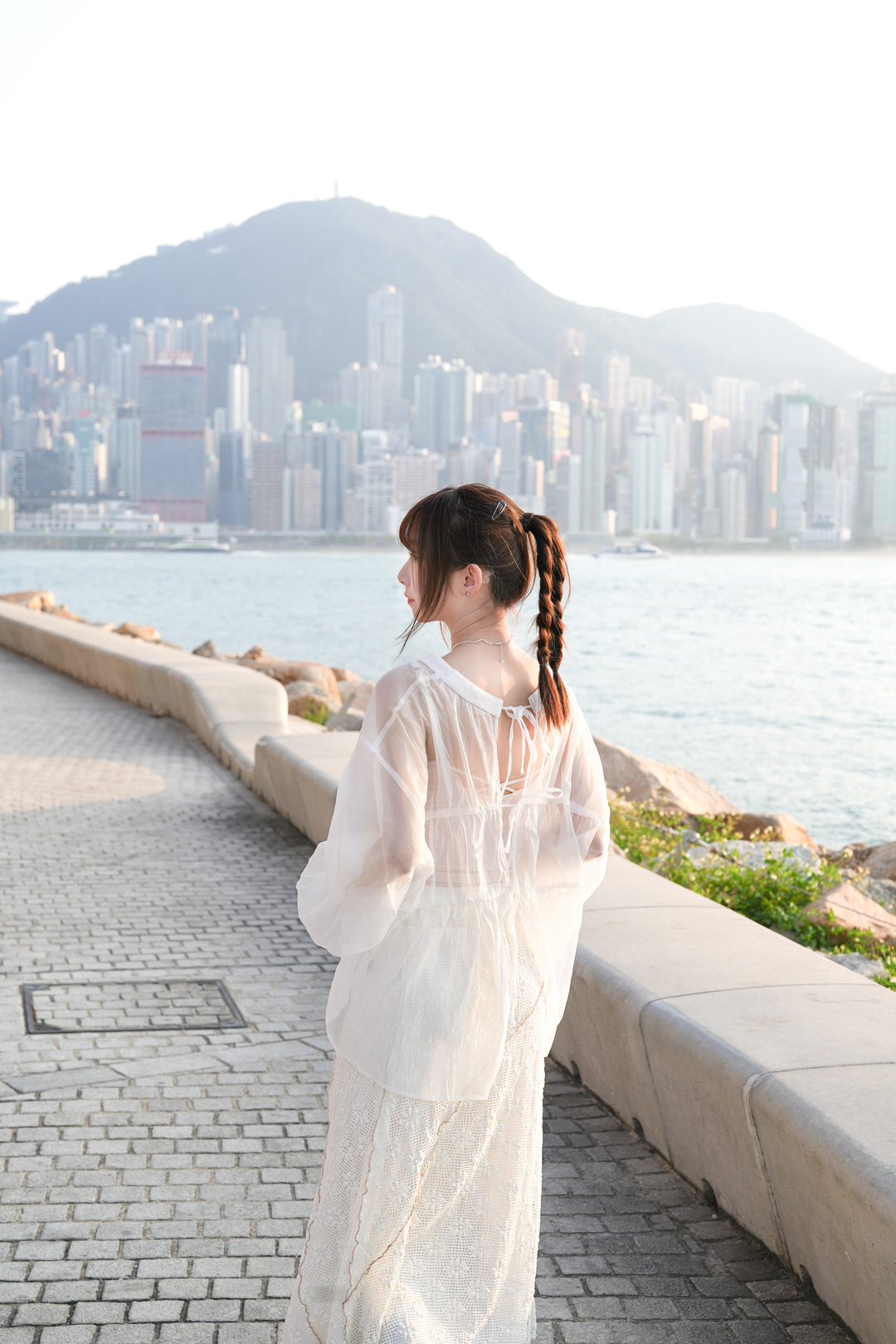 透膚感後綁帶氣質裇衫 · 4色入