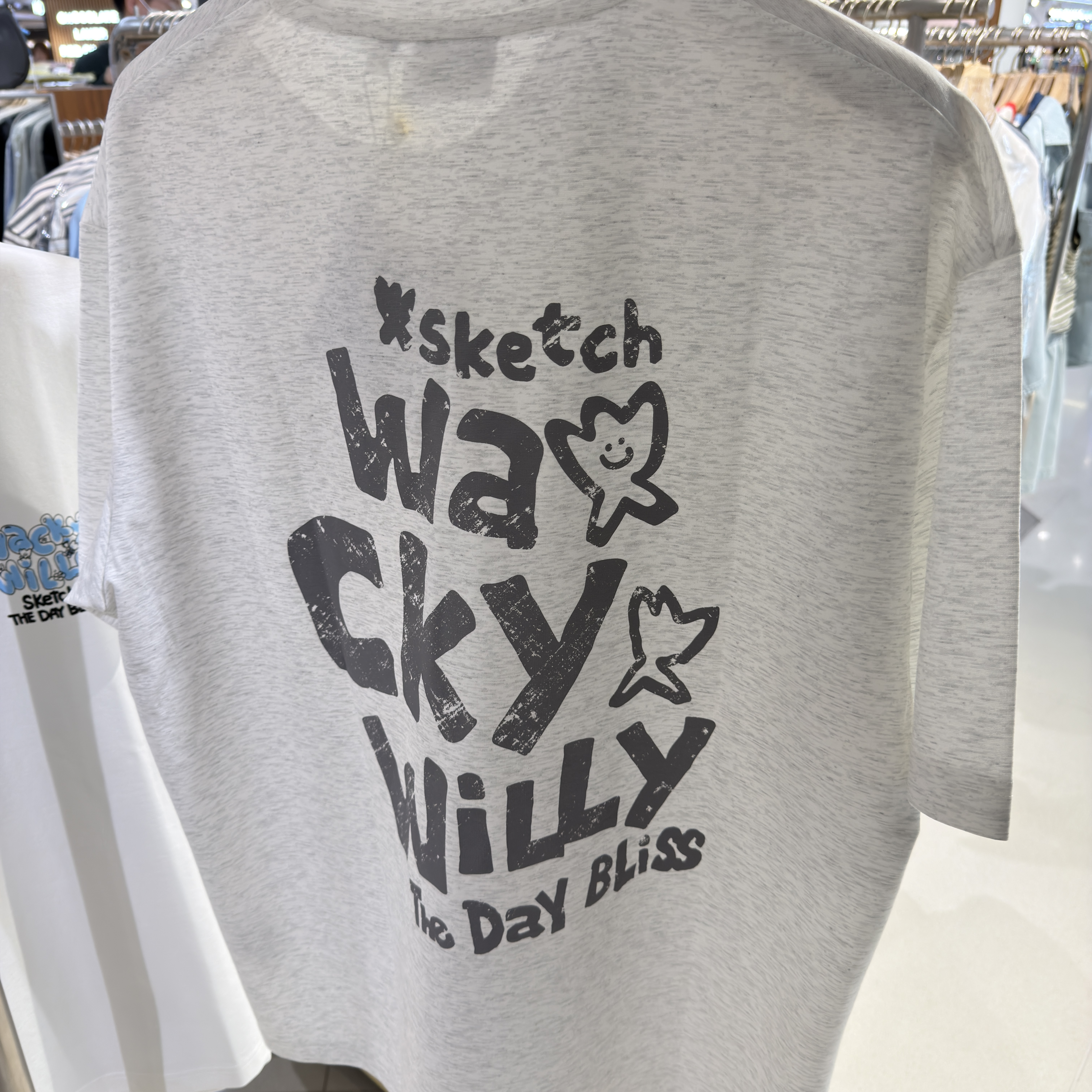 【韓國🇰🇷限時連線 收單至4/2 中午12:00準時收單 ✈️ 】Wacky willy 背後標語童趣字樣 短tee WA2602ST11