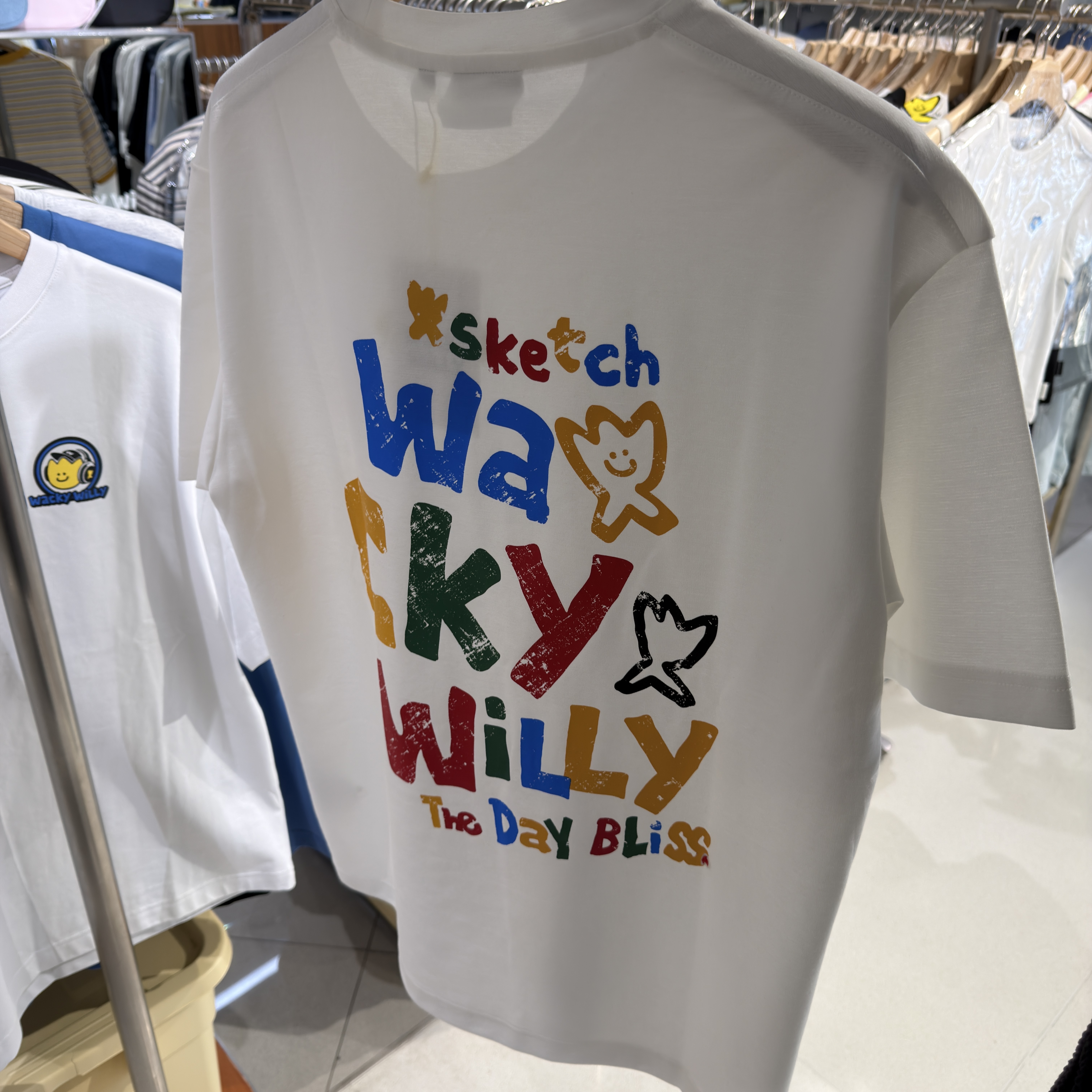 【韓國🇰🇷限時連線 收單至4/2 中午12:00準時收單 ✈️ 】Wacky willy 背後標語童趣字樣 短tee WA2602ST11