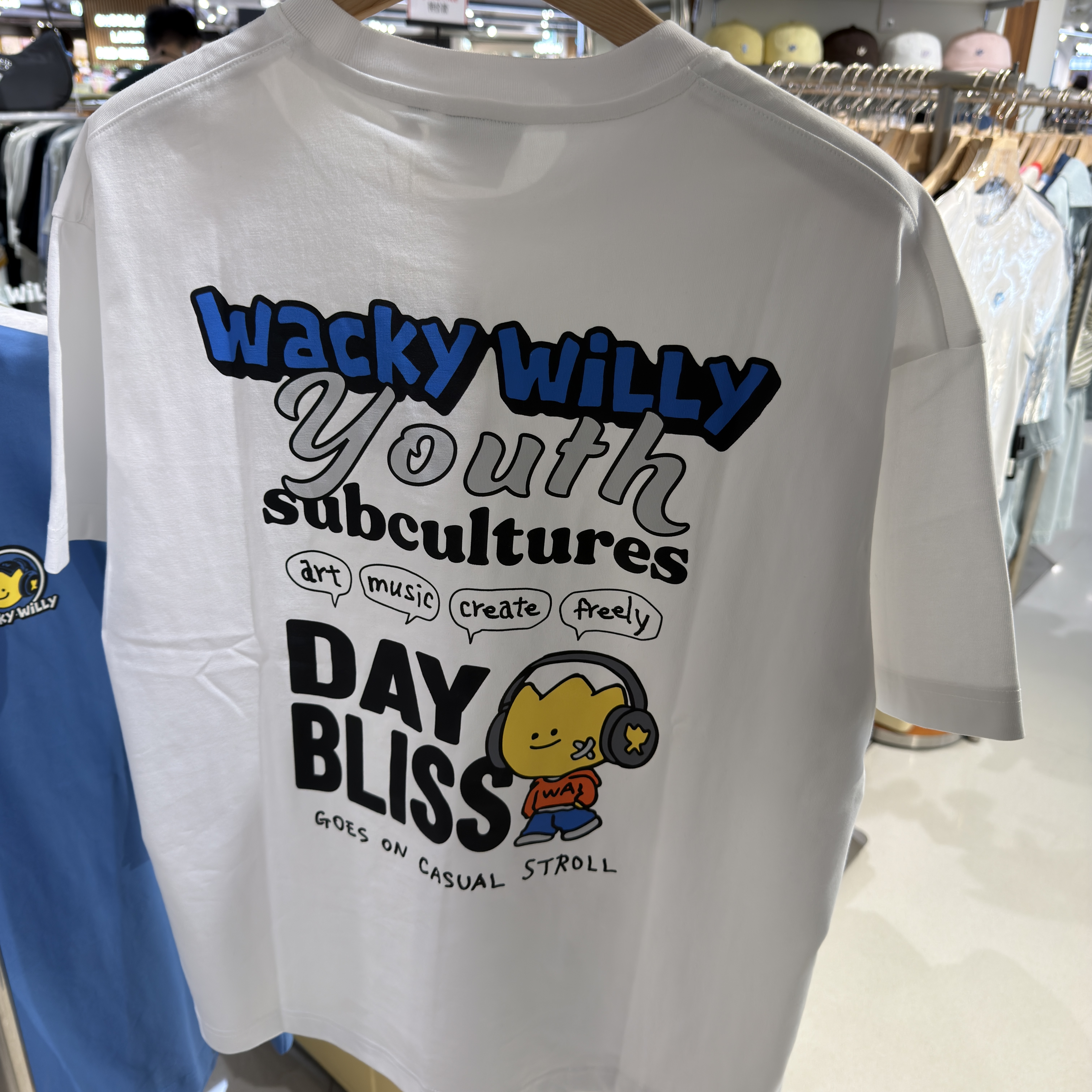 【韓國🇰🇷限時連線 收單至4/2 中午12:00準時收單 ✈️ 】Wacky willy Kiki音樂圖樣 短tee WA2602ST18