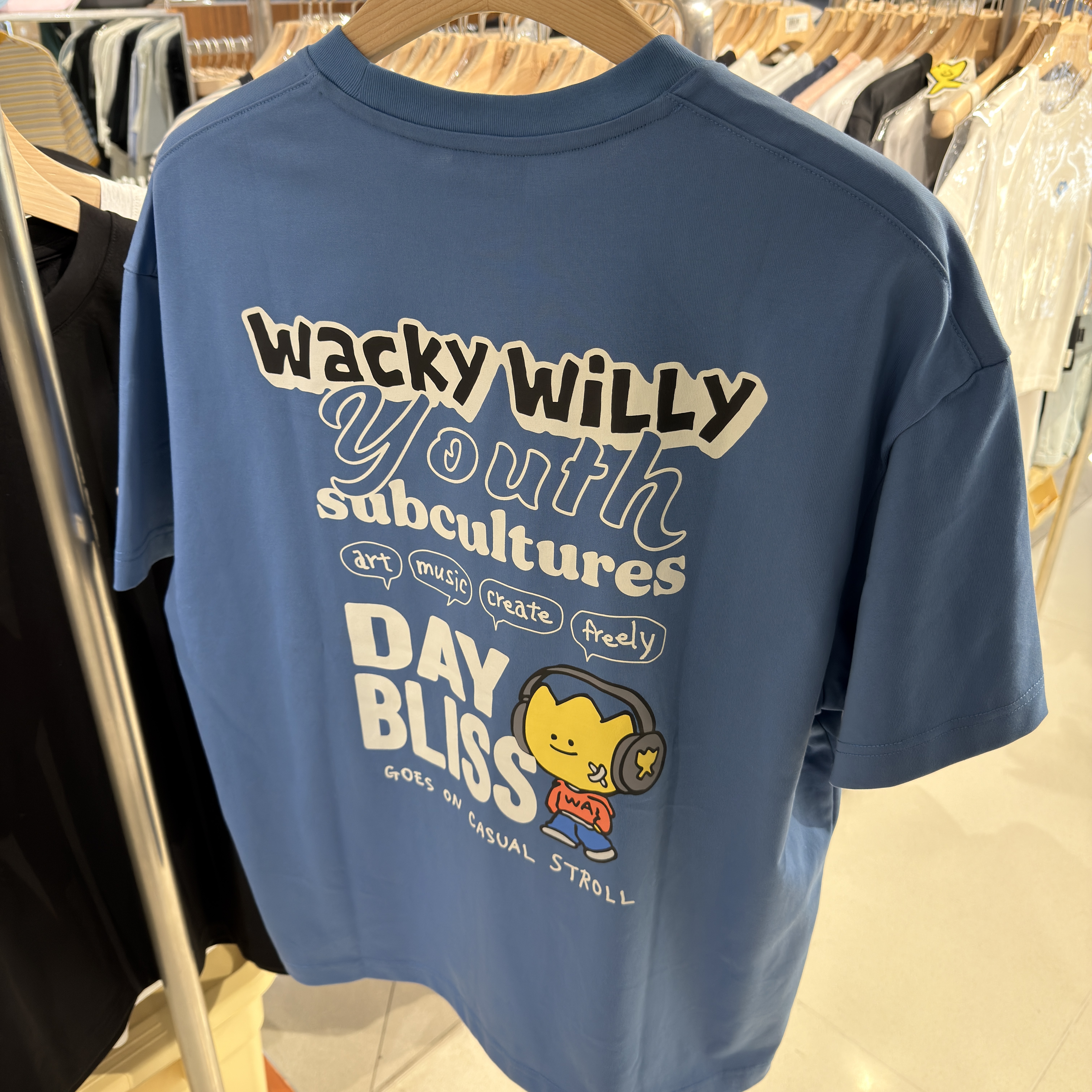 【韓國🇰🇷限時連線 收單至4/2 中午12:00準時收單 ✈️ 】Wacky willy Kiki音樂圖樣 短tee WA2602ST18