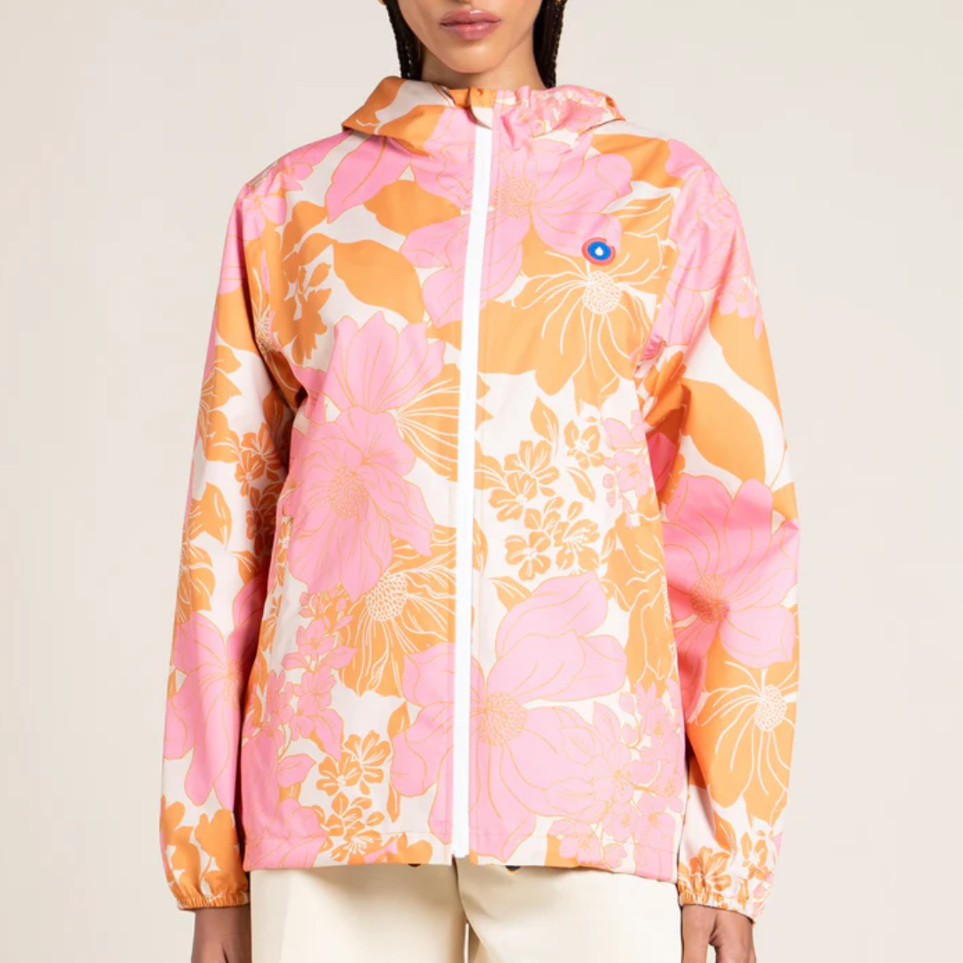 1FL0401-075 [FLOTTE] Passy Imprime - Raincoat Short Sunset Bloom #20008 (EU)