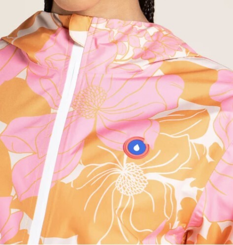 1FL0401-075 [FLOTTE] Passy Imprime - Raincoat Short Sunset Bloom #20008 (EU)