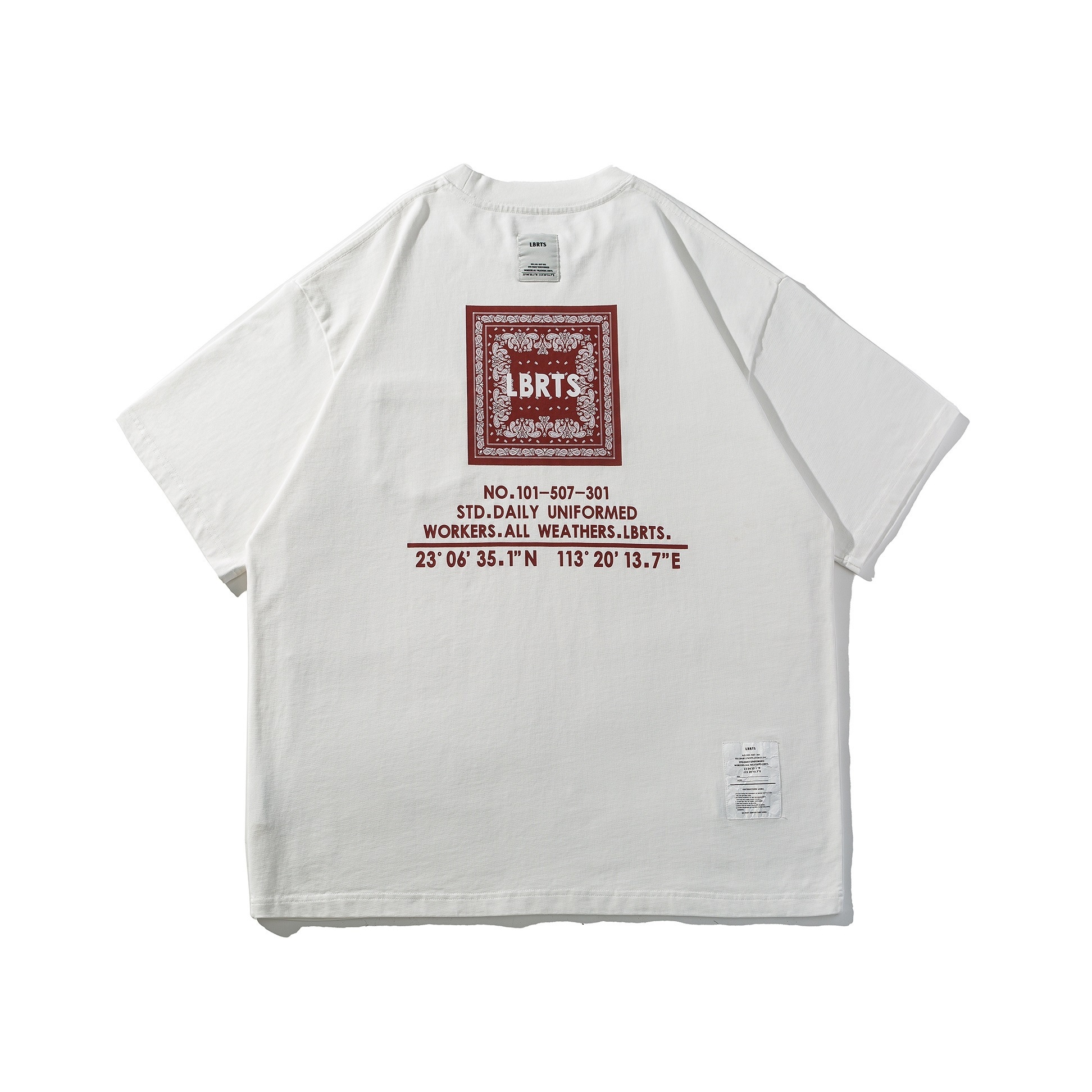 《S.V》變形蟲圖騰方框短T