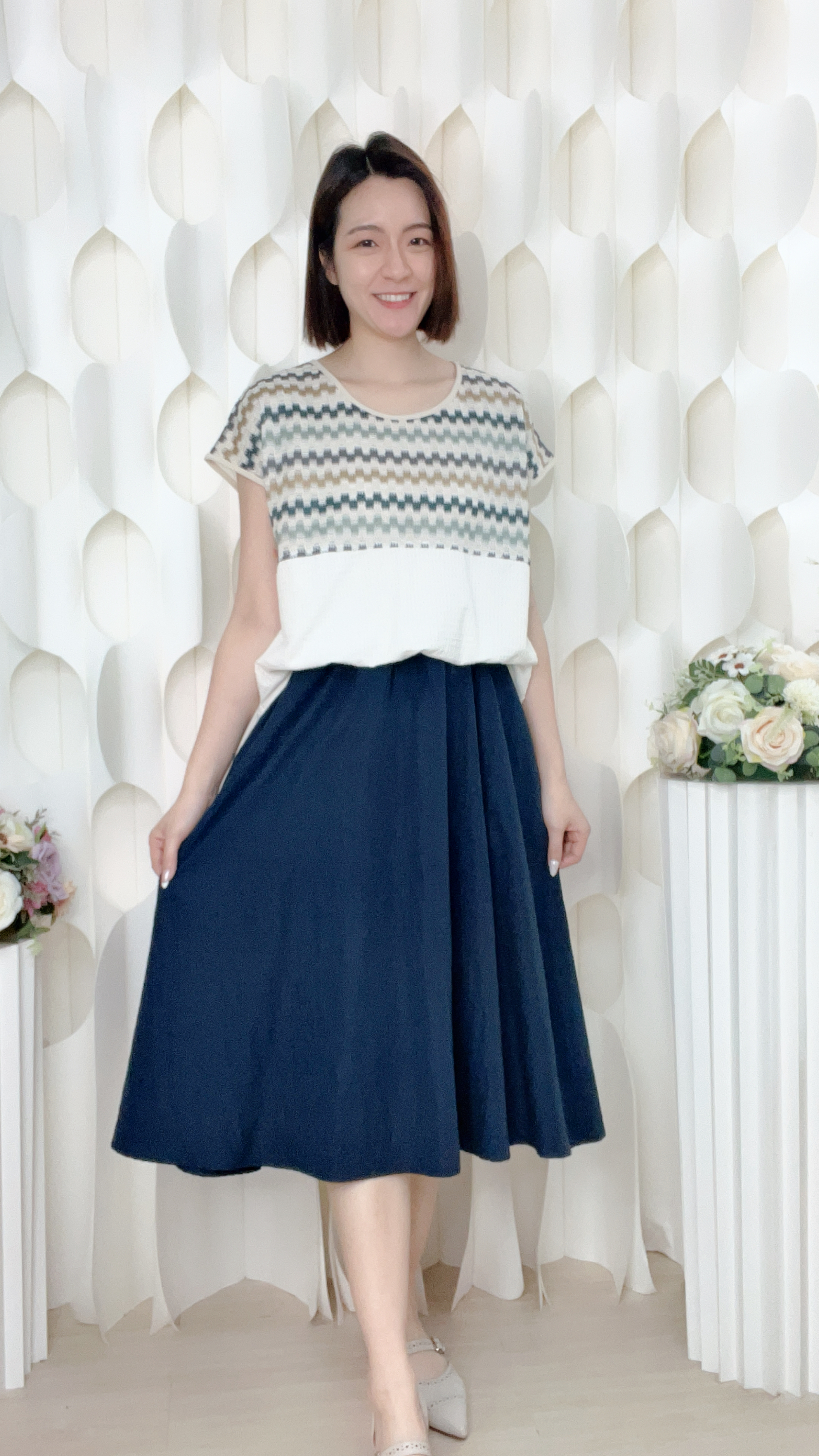 梭織網格連身裙(胸46 腰23-38 臀44 長42吋)27160 #3103clo