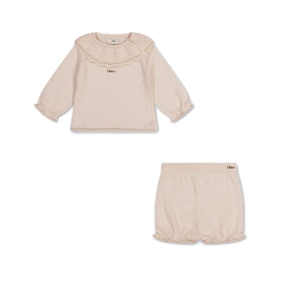 1FF0101-483 [CHLOE] Kids Clothing Sets Salmon (SS26) #C20931CO440 (C-EU-E)