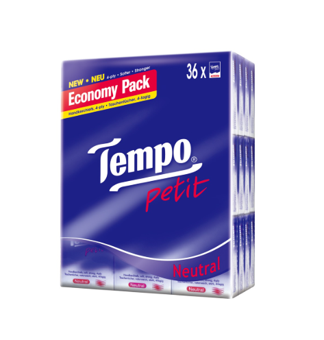 Tempo 迷你紙手巾36包X7片特惠裝 天然無味