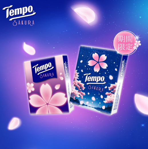 Tempo 迷你紙手巾36包X7片 櫻花味