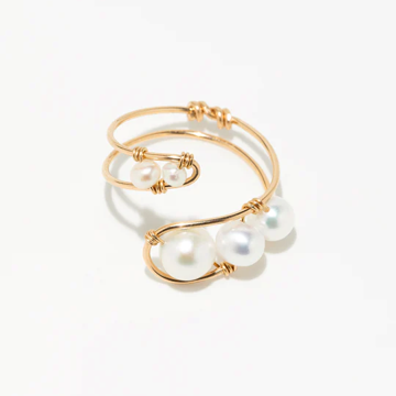 1YA0326-486 [YAY PARIS] Moana Ring Laminated Gold #100oumoa101 (EU)