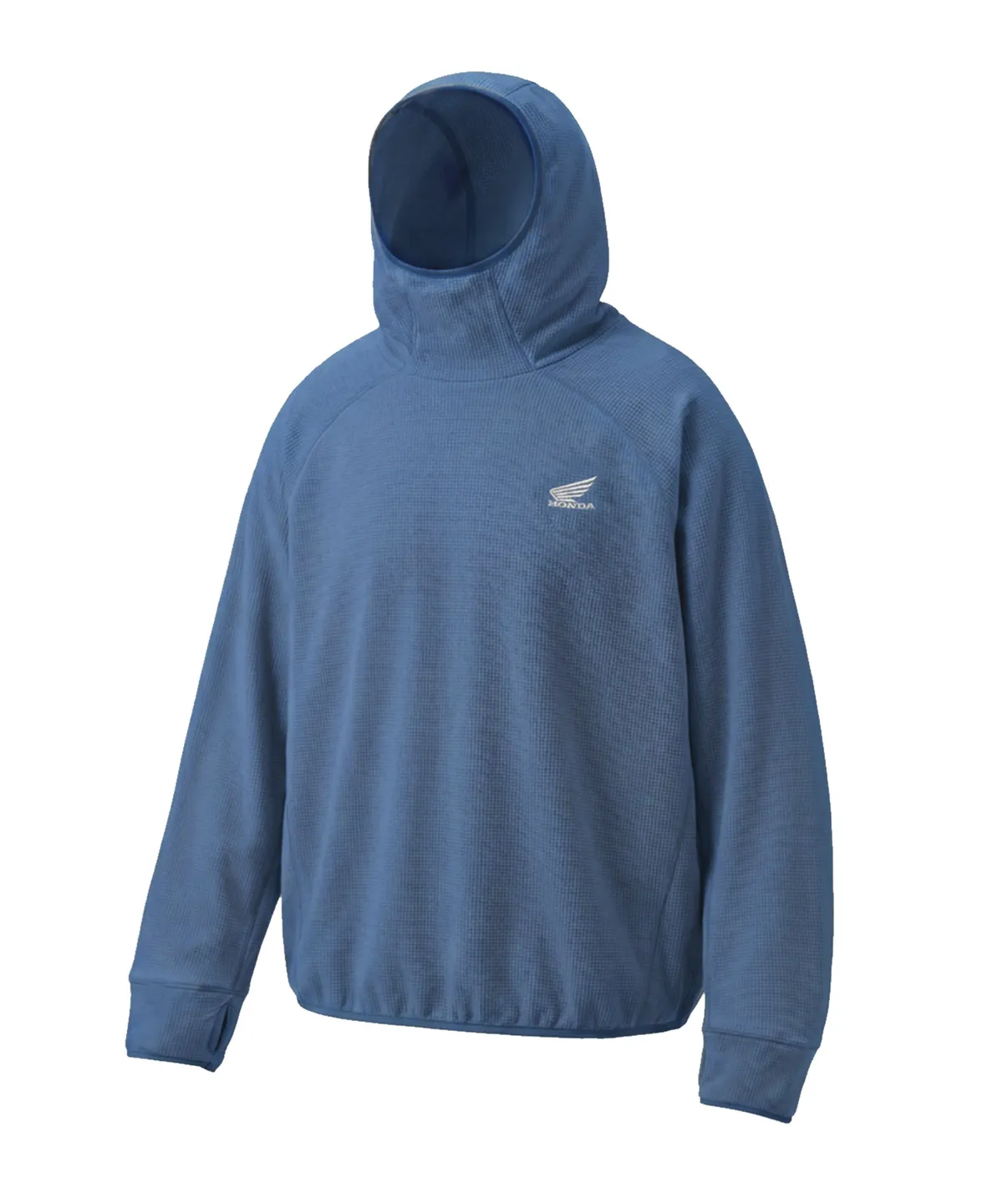 HONDA H-Tech 華夫格連帽長袖 後口袋設計 機能帽T