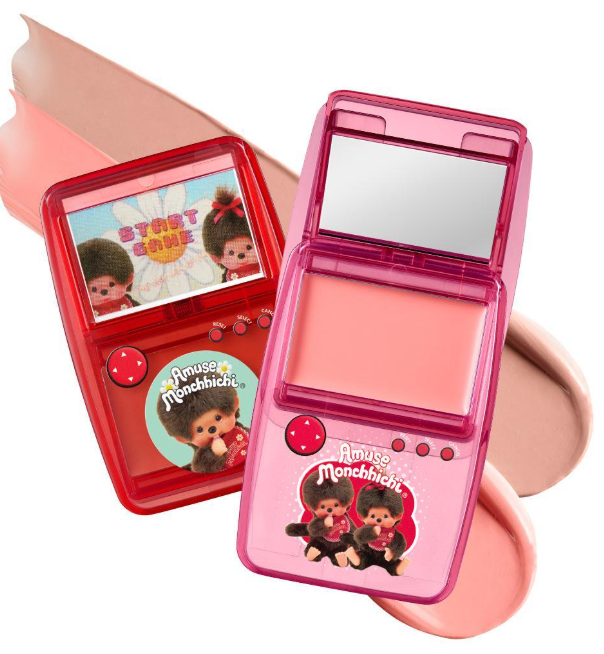 AMUSE x Monchhichi 限定版 遊戲機造型 唇頰兩用膏 唇頰膏