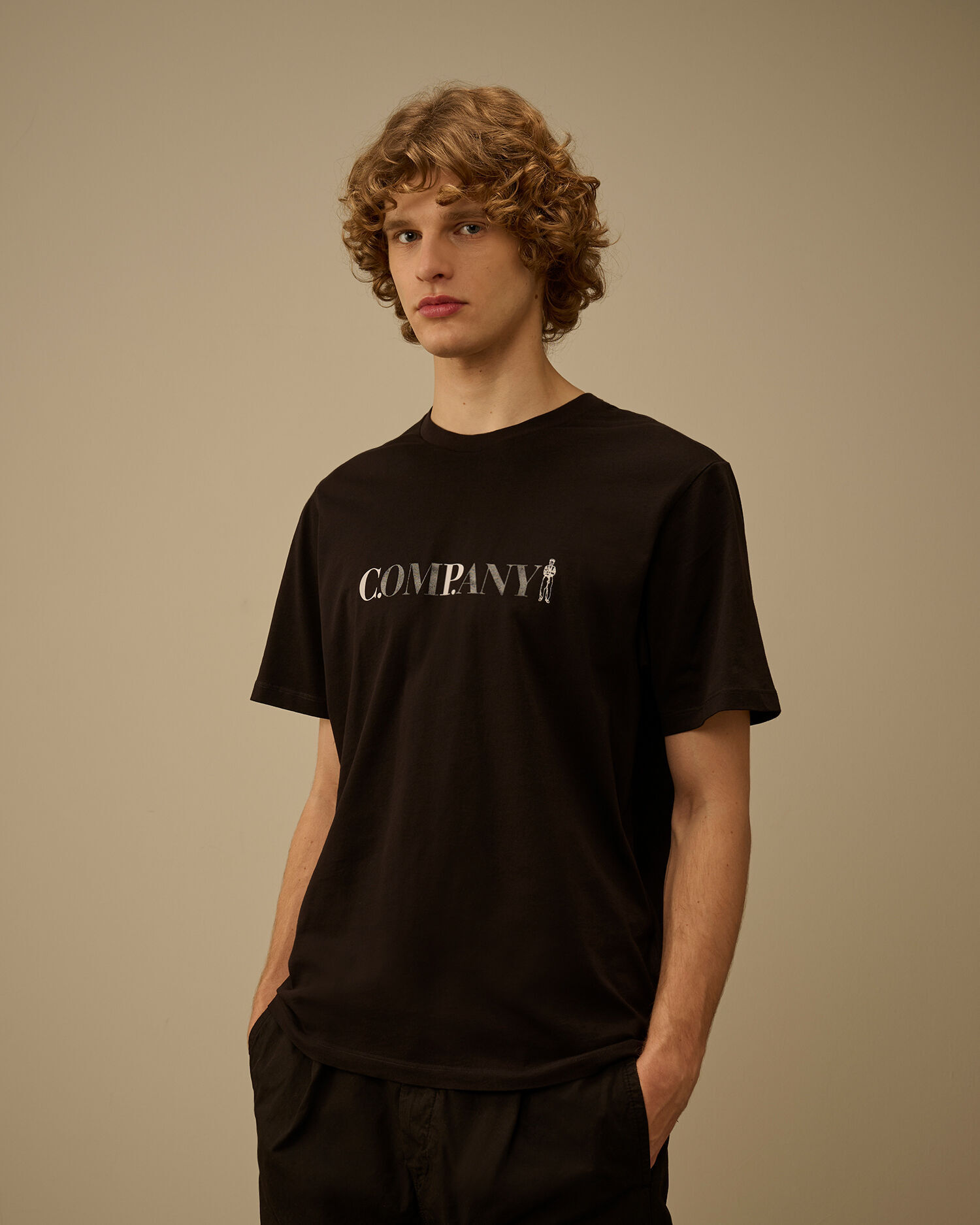 C.P. Company - 30/1 Jersey Short Sleeve Chest Logo T-Shirt - 20CMTS085A005100W