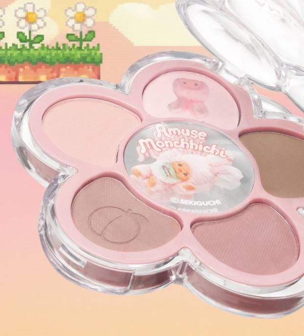AMUSE x Monchhichi 花朵眼影盤 眼影盤 蒙奇奇眼影盤
