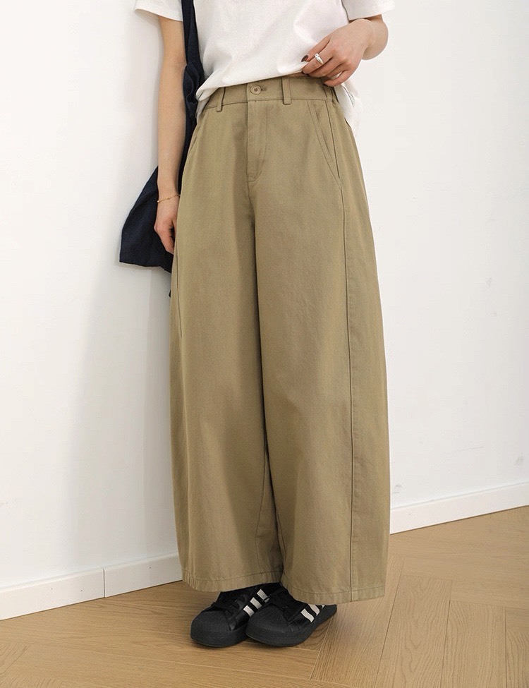 No.2363 極簡鬆緊9分奶奶褲