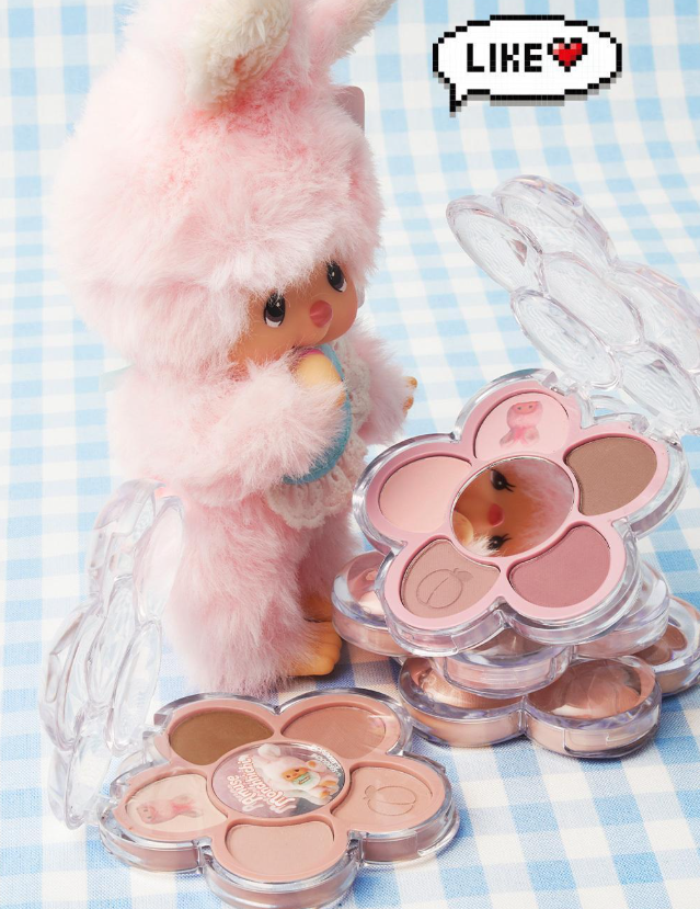 AMUSE x Monchhichi 花朵眼影盤 眼影盤 蒙奇奇眼影盤