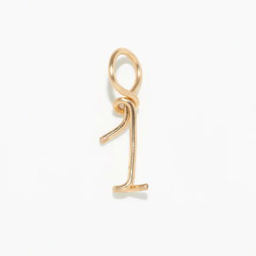 1YA0326-537 [YAY PARIS] Number Pendant Laminated Gold #901daes100 (EU)
