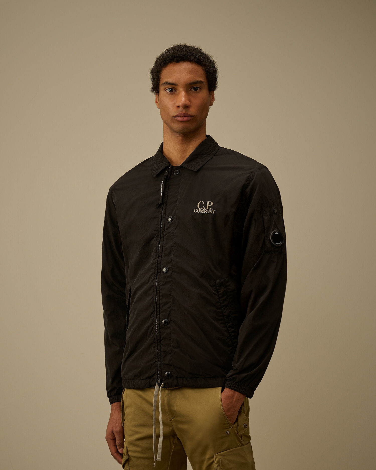 C.P. Company - Chrome-R Graphic Zipped Overshirt - 20CMOS007A005904D