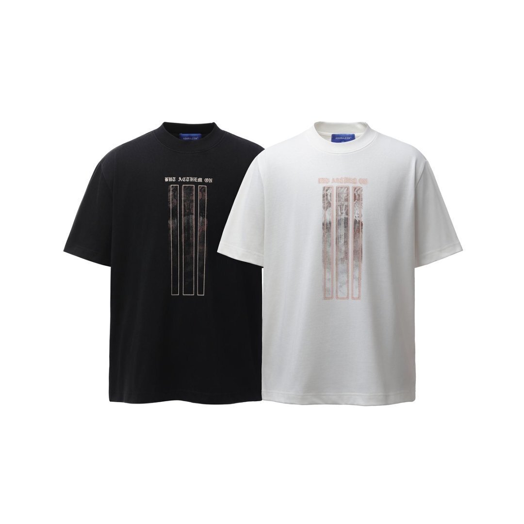 《S.V》廢土榮光羽翼噴漆感短T