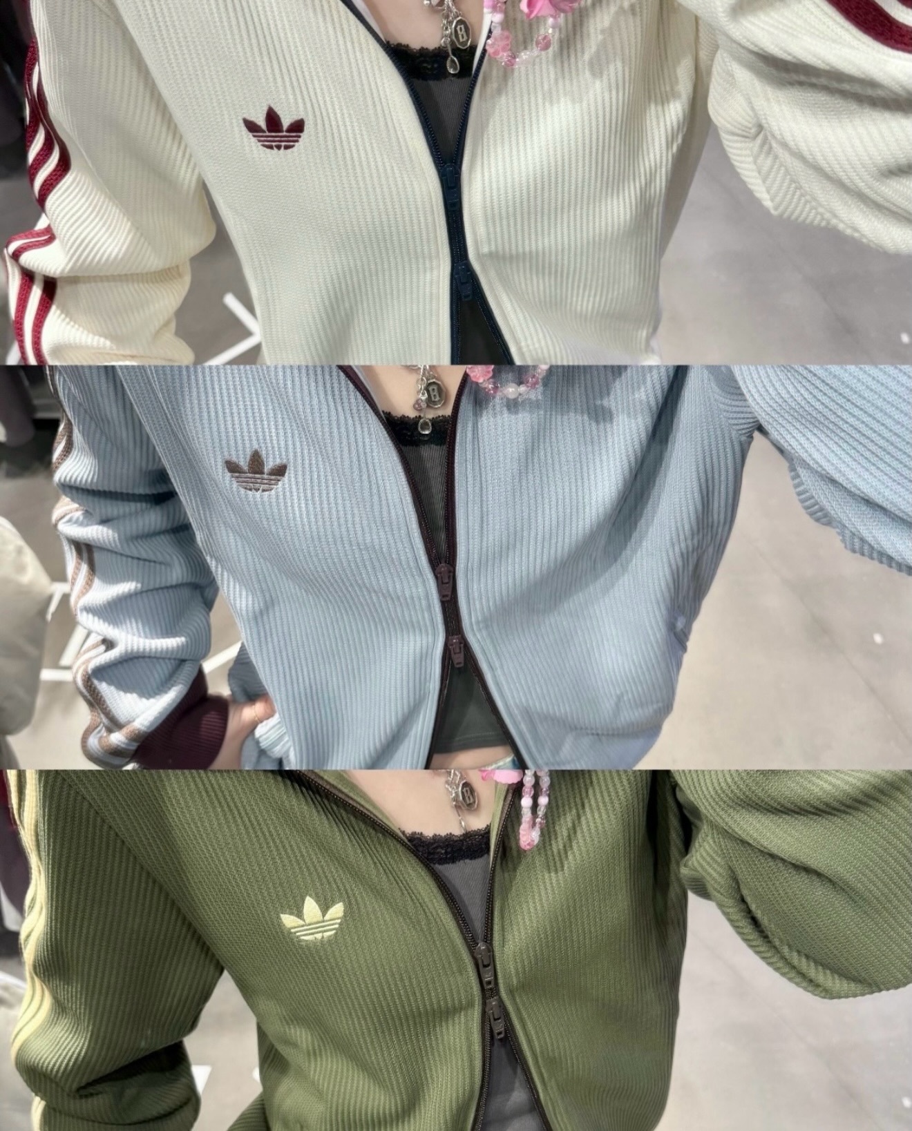 ADIDAS Original WAFFLE BBTT 立領華夫格立領運動外套鬆餅紋休閒外套 三色 KY5769