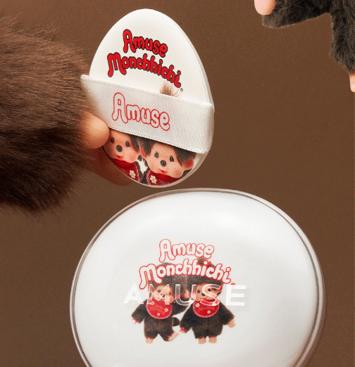 AMUSE x Monchhichi 陶瓷肌完美氣墊 蒙奇奇氣墊