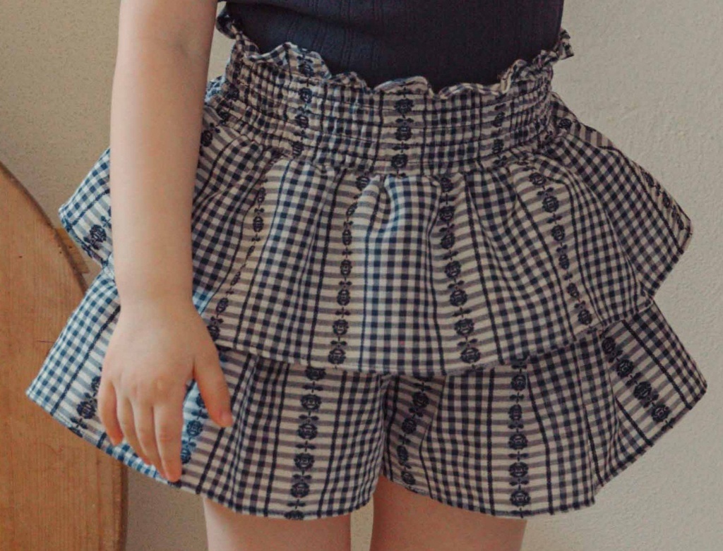 正韓夏cocoribbon 縮腰蛋糕牛仔短褲