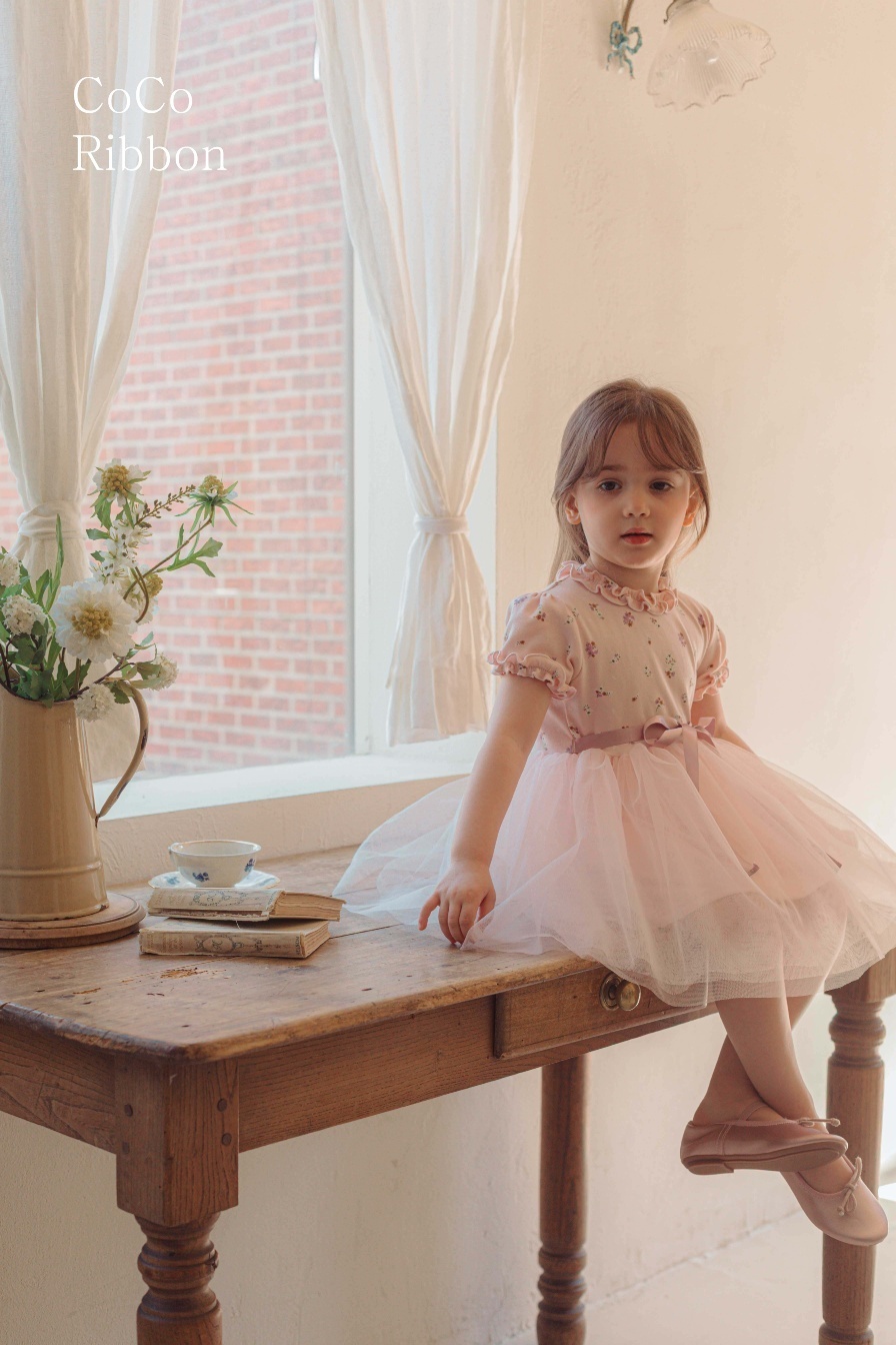 正韓夏cocoribbon 花束綁帶紗裙