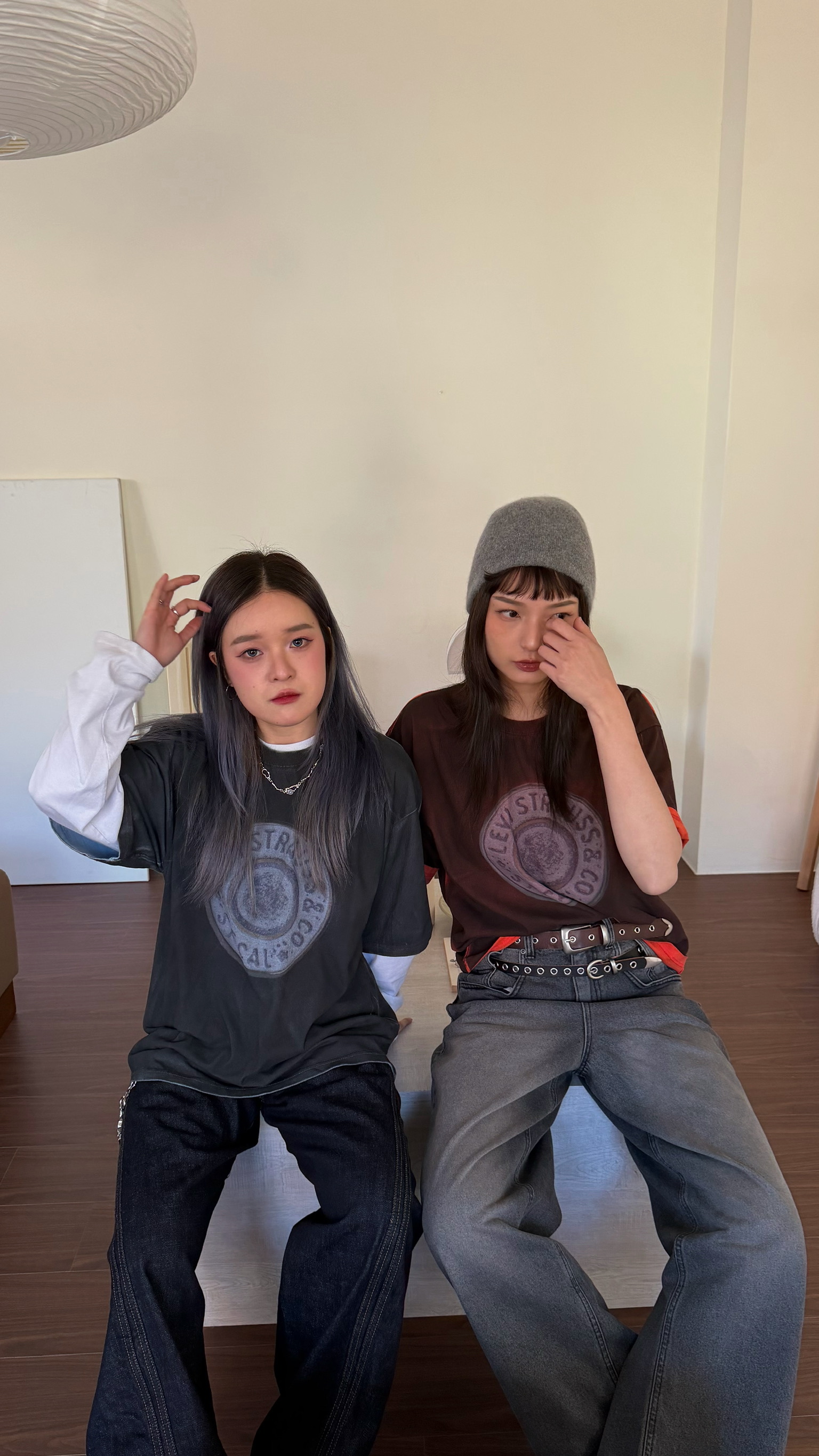 San Francisco洗舊徽章T shirt