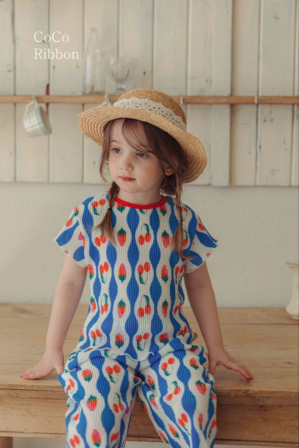 正韓夏cocoribbon 草莓櫻桃套裝