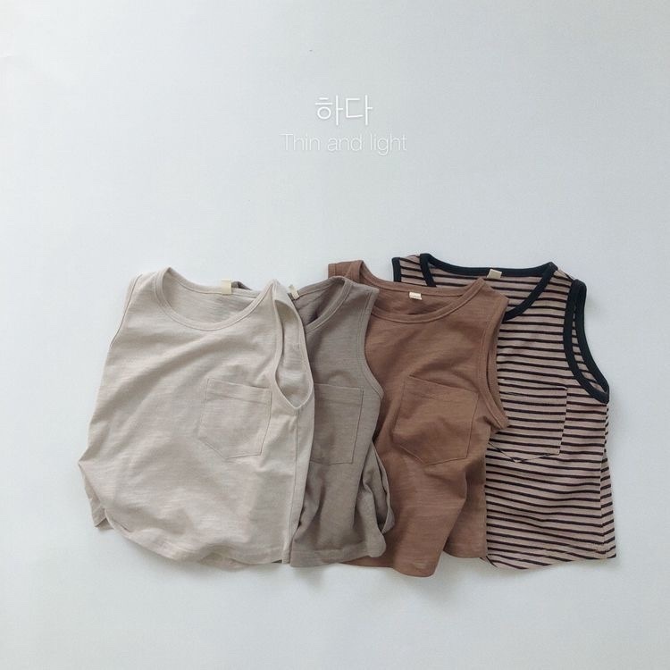 日系四色你必買竹節棉背心