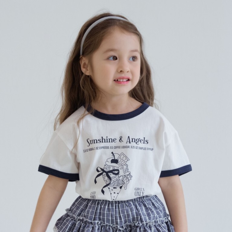 90-140 ANN 冰淇淋滾邊上衣 2色