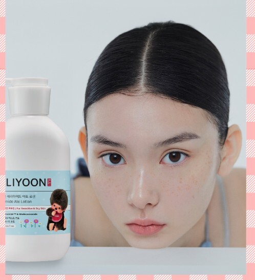 ILLIYOON 神經醯胺舒敏保濕乳液 600ml（附Monchhichi 化妝包）