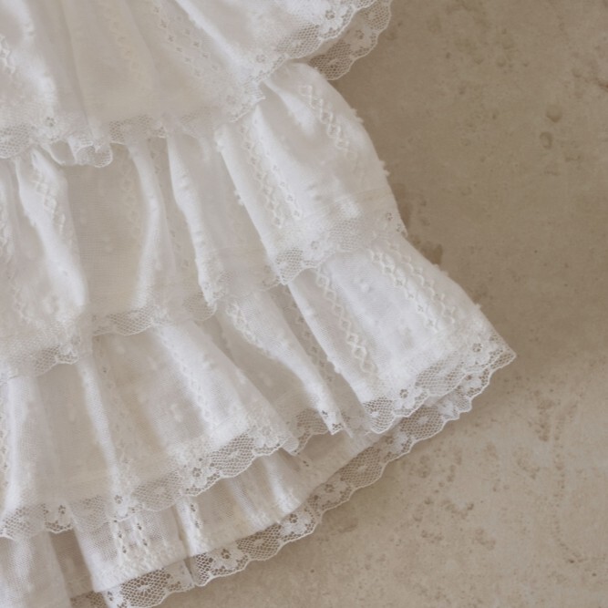 90-130 ANN 蕾絲蛋糕裙褲