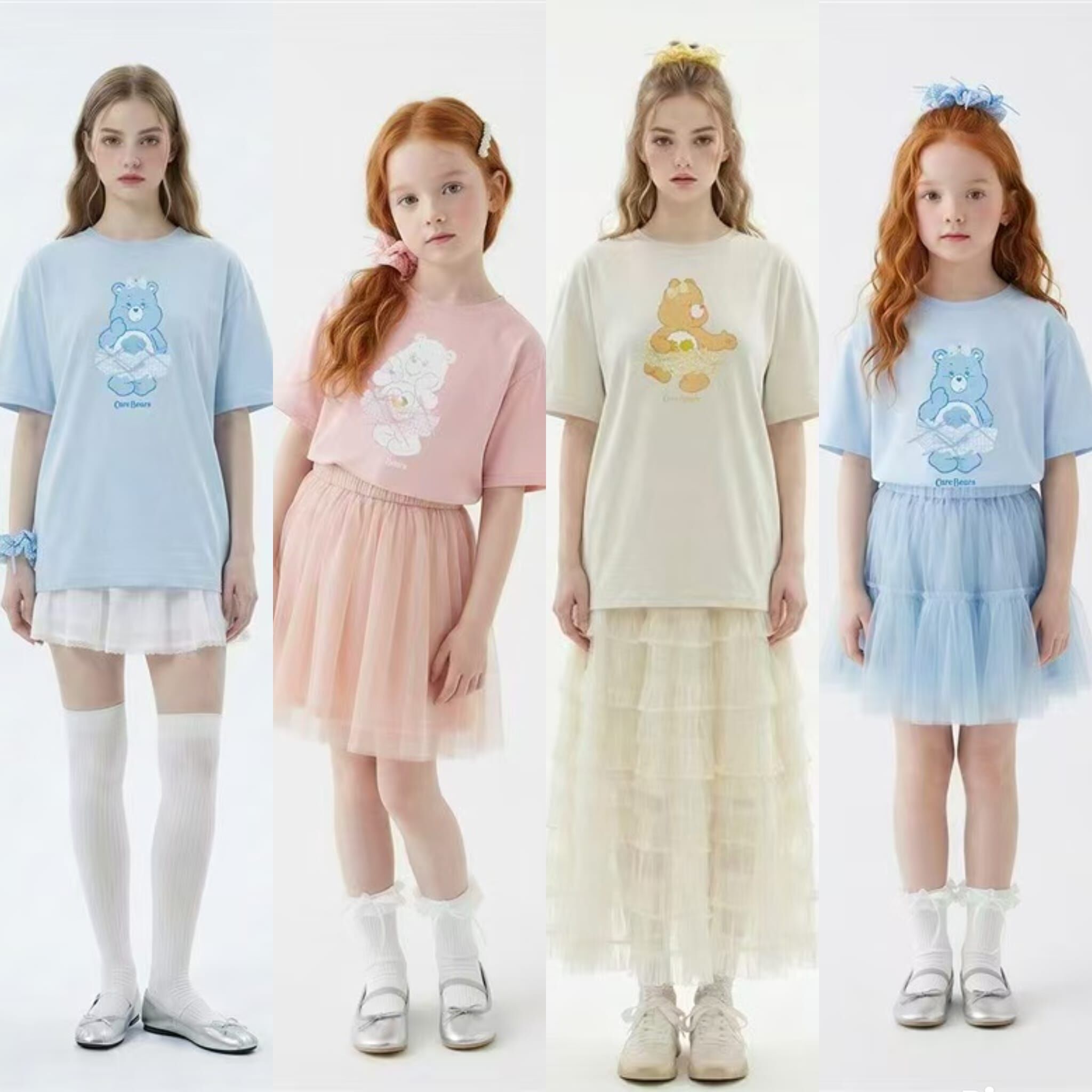 廠單 Carebear親子短袖連髮圈