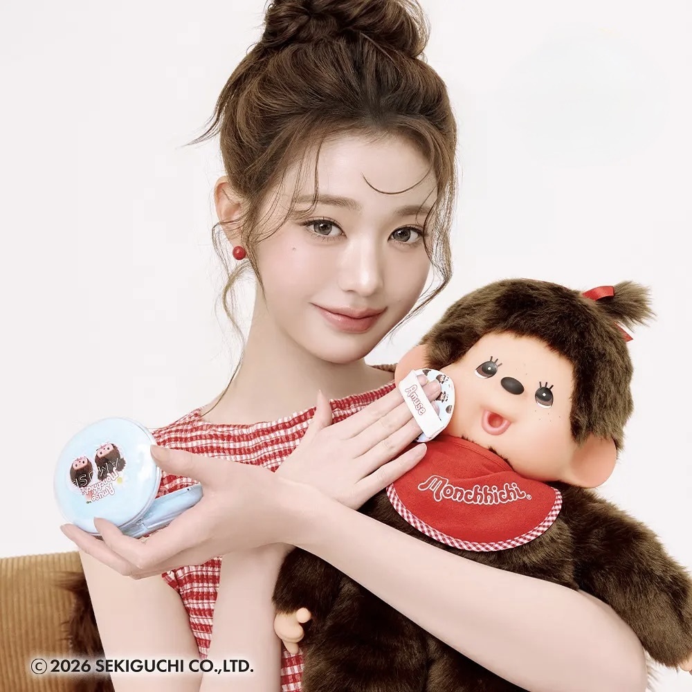 Amuse x monchhichi蒙奇奇｜AIRY無瑕氣墊粉餅組合