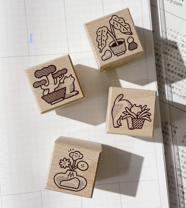 櫸木印章 5款可選｜台灣 繭花