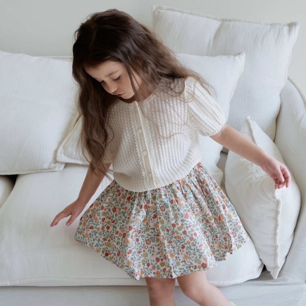 90-130 ANN 花苞短袖外套 2色