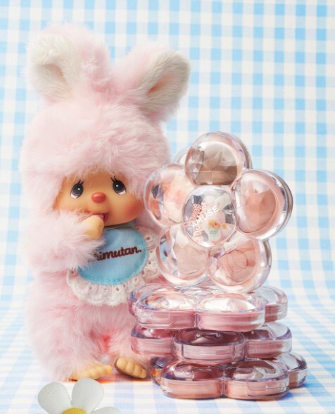 Monchhichi x Amuse 花漾四季 5 色眼影盤（附Monchhichi 鑰匙圈）