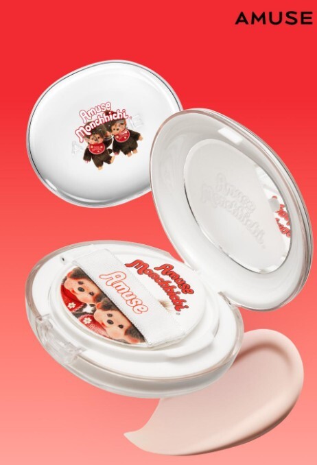 Monchhichi x Amuse 陶瓷美肌氣墊粉餅