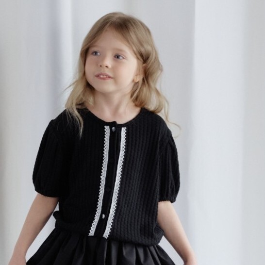 90-130 ANN 花苞短袖外套 2色