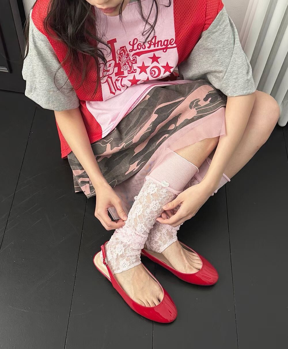 蕾絲踩腳襪套