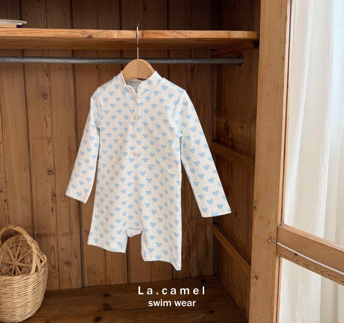 La.camel Blue Heart Swimwear（With Hat）