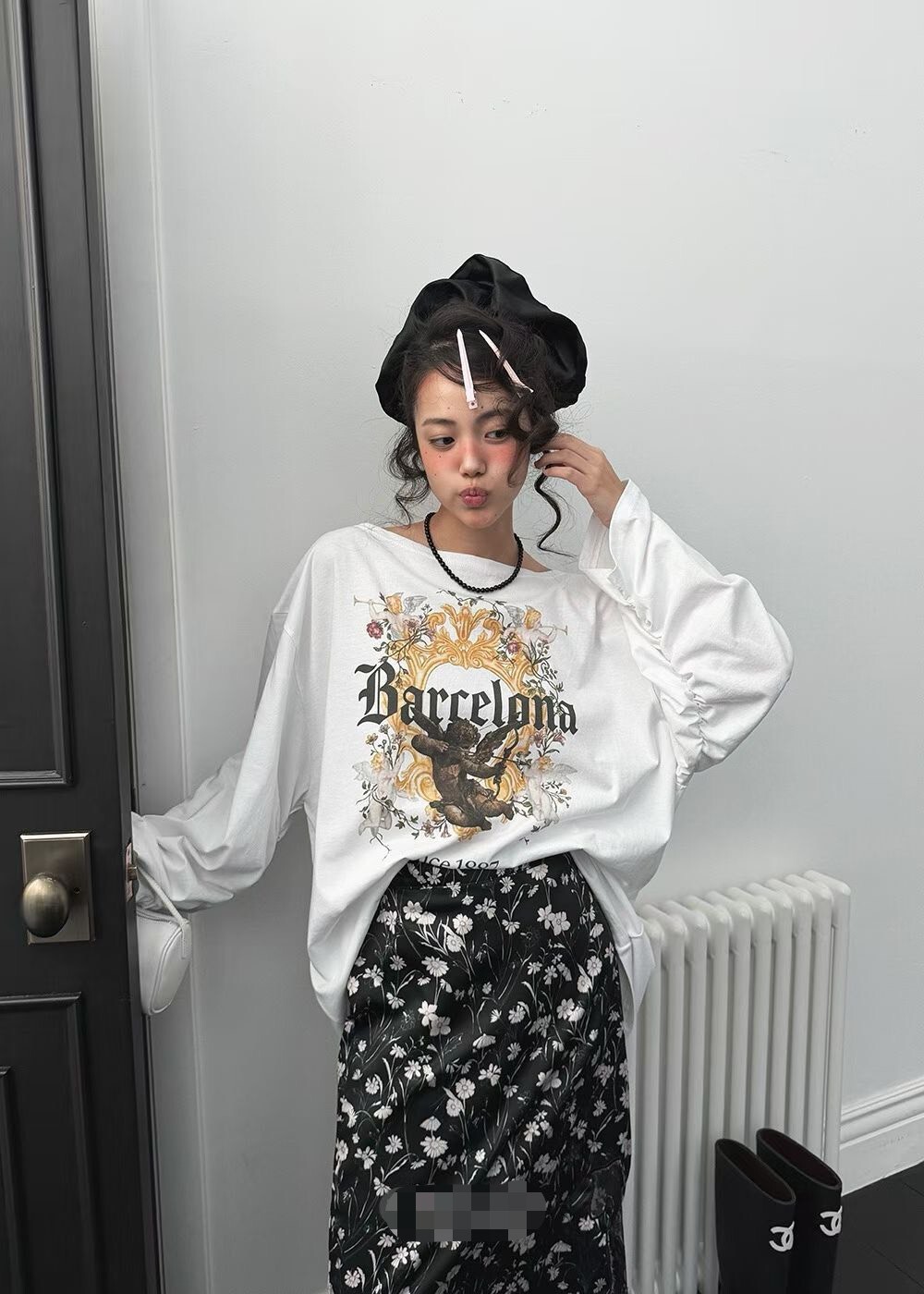 邱比特寬領T