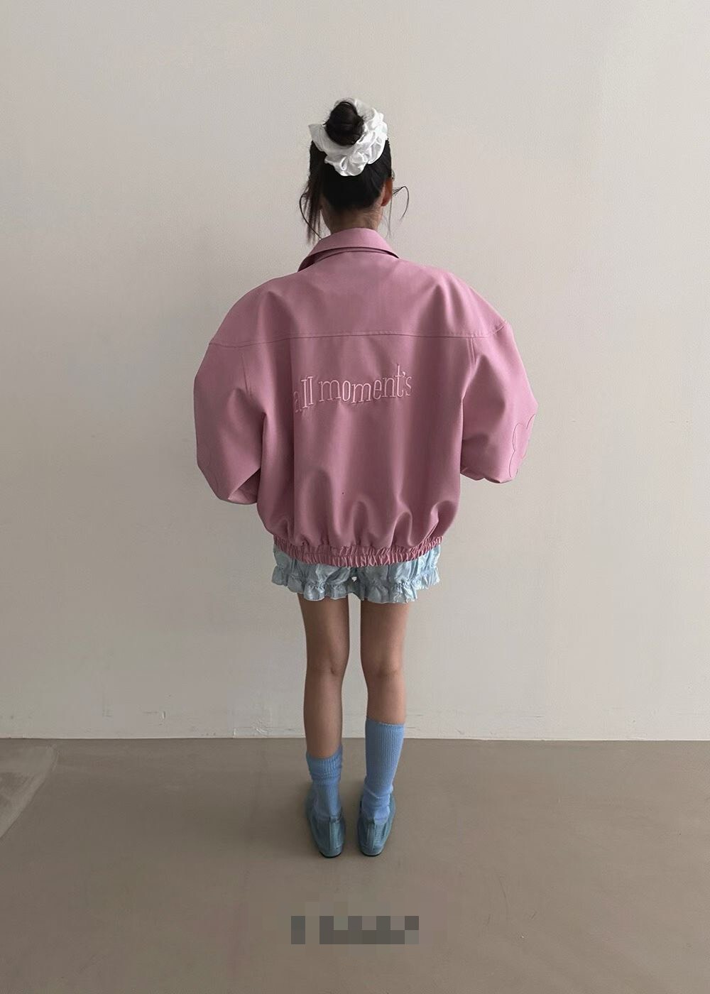 花朵貼片夾克