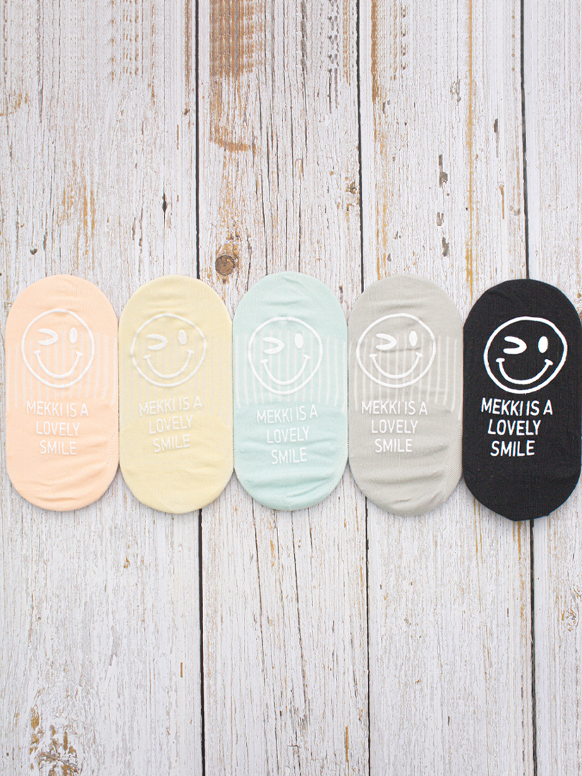 Lovely smile防滑船型襪