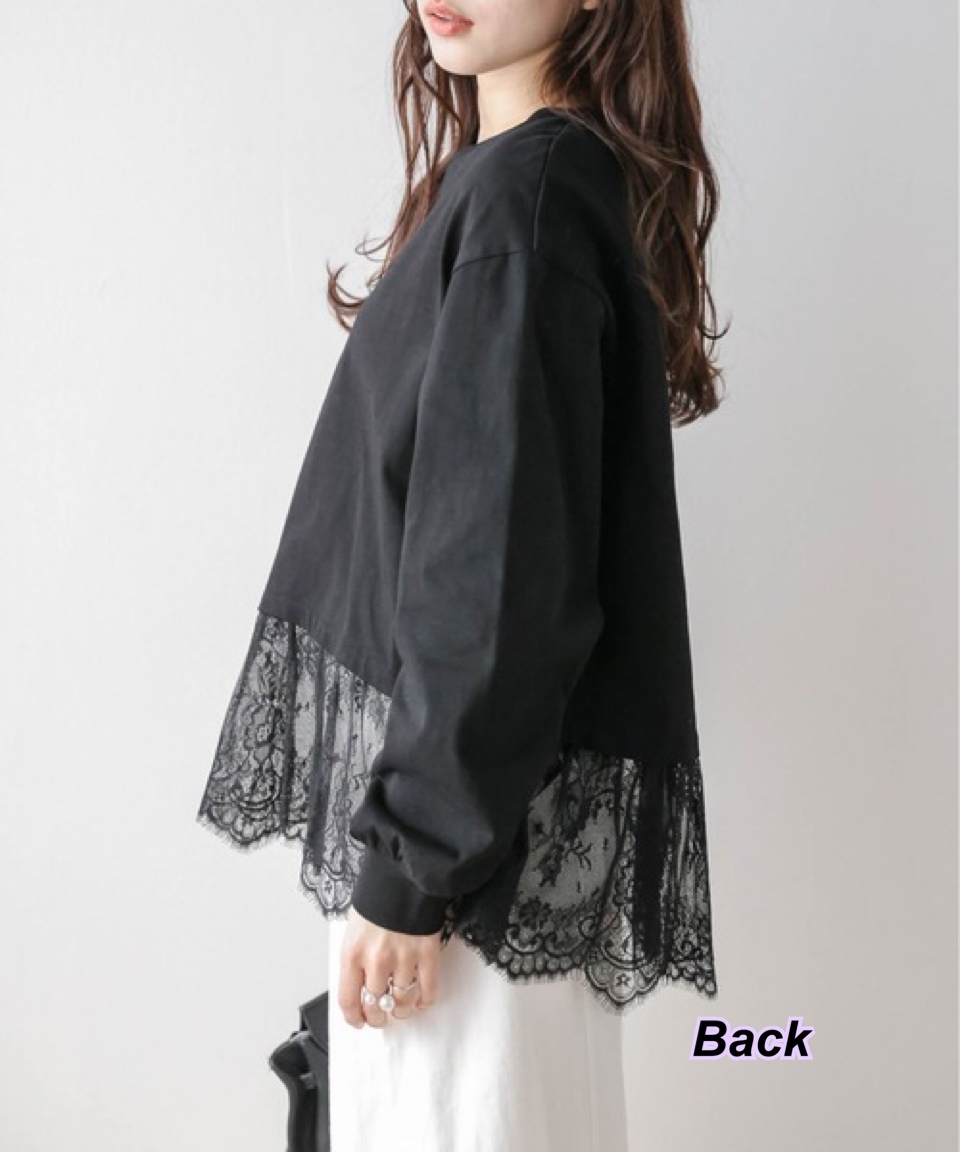 260401 日系女裝下面lace 上衣/2色
