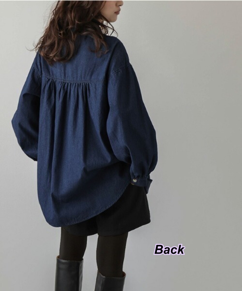 260401 日系女裝牛仔娃娃上衣/2色