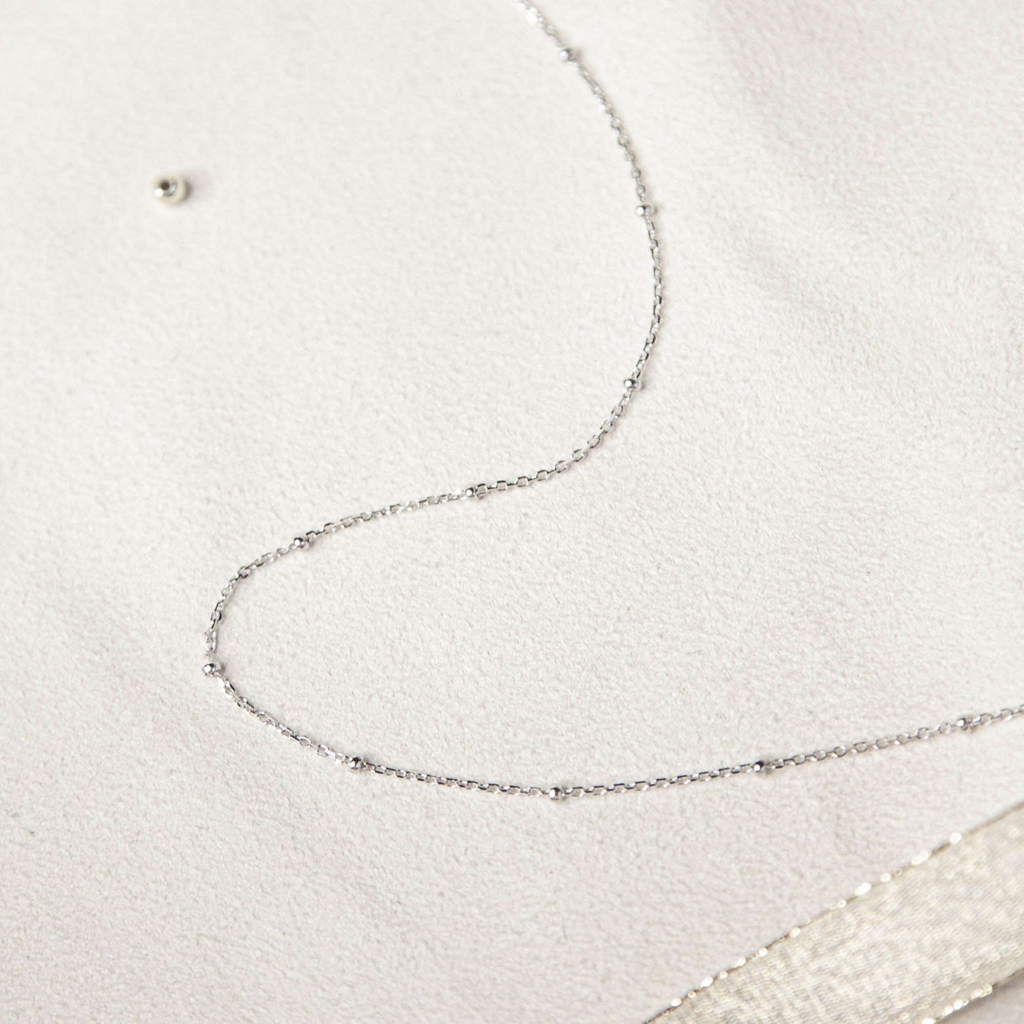 日系銀圓珠的純銀項鍊，有多種鍊長可以選擇